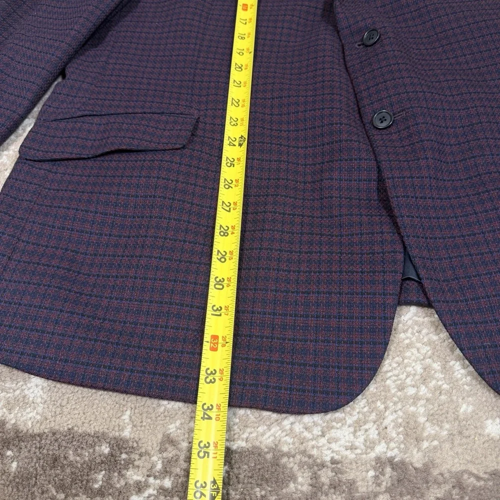 Joseph Abboud Blazer Mens 54R Check 2 Button Sports Coat Jacket Old Money